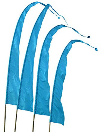 Asiastyle BF-22-4M - Bandera de Bali, Color Azul