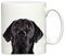 Dog Exhibitor Black Labrador Dog design hand printed ceramic mug printed in the UK merchandise, great for tea, coffee and most hot or cold beverages.