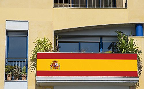 Oedim Bandera de España 250x110cm | Reforzada y con Pespuntes | Bandera de España Grande | Bandera Gran Formato | con Ojales Metálicos