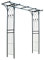 Selections Metal Arch Fleur de Lys Garden Arbour Style Arch with Ground Spikes
