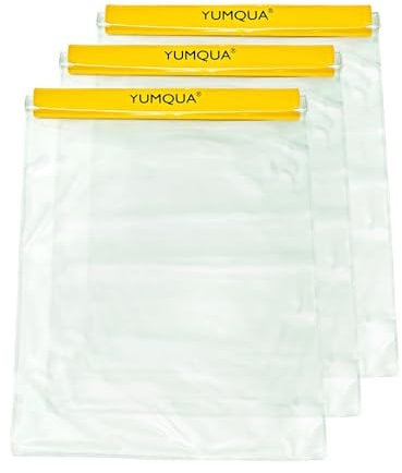 YUMQUA wasserdichte Beutel, wasserdichte Tasche für Kamera Handy Dokument, Geeignet für Reisen Kajakfahren Bootfahren Wandern Wassersport, Gelb
