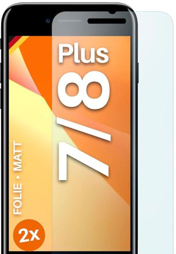 moex Pellicola protettiva opaca compatibile con iPhone 7 Plus/iPhone 8 Plus, pellicola antiriflesso, protezione per schermo antiriflesso, protezione per schermo opaca,3 pezzi.