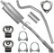 Adamot Mitteltopf Auspuff Mittelschalldämpfer für Opel Corsa D 4 IV 1.0