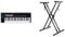 Novation Launchkey 49 [MK3] MIDI Keyboard Controller & RockJam XX-363 Xfinity Doublebraced Pre Assembled Keyboard Stand with Locking Straps, Black, 3.1 in*39.0 in*18.1 in