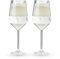 Host Wine Freeze - Copas de vino de doble pared con gel de refrigeración activo y agarre de silicona aislado, juego de 4 vasos de plástico, 192 ml, mármol (10034)