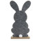 com-four® Deko Aufsteller für Ostern - Niedlicher Filz-Osterhase - Osterdeko zum Hinstellen - Osterdekoration aus Holz und Filz (1 Stück - 38cm)