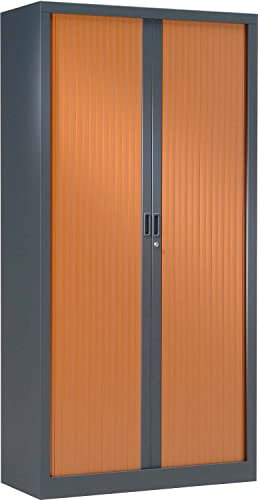 Pierre Henry Armoire de Bureau Portes à Rideaux 3 étagères