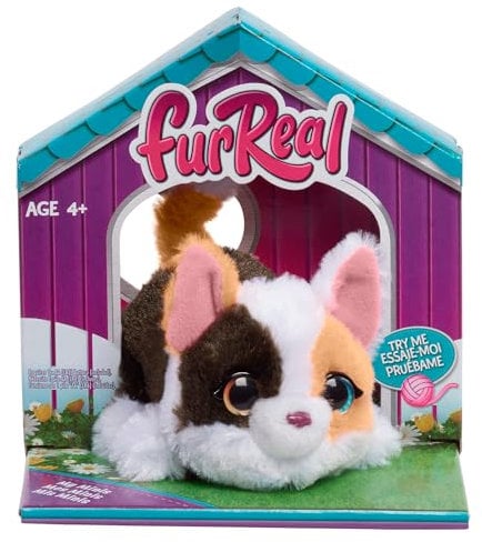 Just Play furReal My Minis Kätzchen, interaktives Spielzeug, kleines Plüschkätzchen mit Bewegung, Stofftiere, Kinderspielzeug ab 4 Jahren