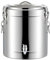Calentadores de bebidas, dispensador de agua caliente aislado para té, urna de acero inoxidable para café, para té, termo, cubo de hielo,Plata,20L