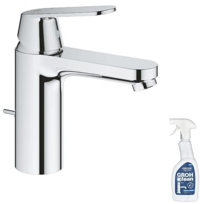 GROHE Mitigeur lavabo Eurosmart Cosmopolitan Taille M + Nettoyant GrohClean