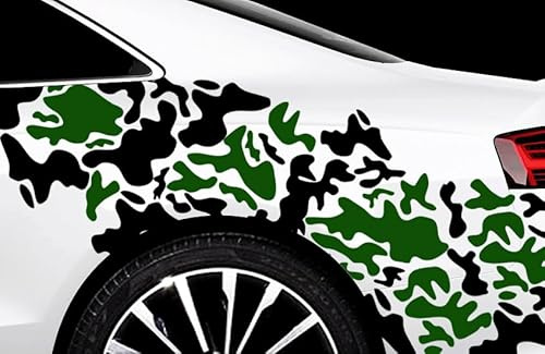 Hexagon Pixel Cyber Camouflage Auto Aufkleber Sticker Tuning Wellen