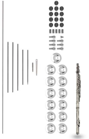 Flöten-Reparatur-Set, Flöten-Wartungswerkzeug-Sets, Alto Gebogenes DIY-Reparatur-Wartungs-Set, Flöten-Musikinstrument-Teile-Zubehör