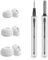 Embouts de Rechange pour Airpods Pro 1/2 Avec Trou de Réduction du Bruit, Kit de Nettoyage 3 en 1 pour écouteurs 3 Bouchons D'oreille de Remplacement en Silicone Souple Antidérapant (Blanc, S/M/L)
