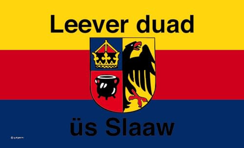 Lever duad üs Slaaw-Flagge, Sylt, Friesen Made in Germany (30x20cm)