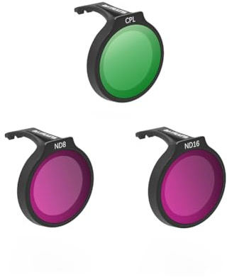Lens Filters Set for DJI NEO 1, Professional Optical Glass Lens Camera Lens Filters for DJI NEO 1 (3in1 Mix Set: CPL+ND8+ND16)