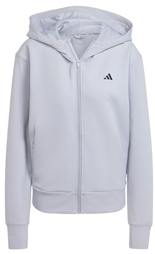 adidas Women's Designed 4 Training Kapuzenjacke Halo Silver L