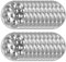 Assiette Escargot 20pcs Foil en aluminium jetable Plat Escargot Food Grade Round 12 PARMENT NON SLIP 6.7 pouces Plat de cuisson