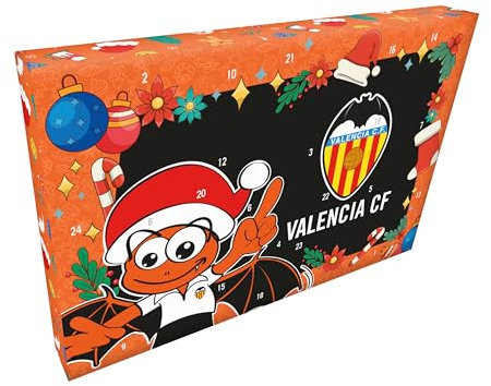 CyP Brands-Valencia CF, Adventskalender, 24 Überraschungen, Kindergeschenk, offizielle Marvel-Lizenz, Aktivitäten und Spielzeug, Weihnachten
