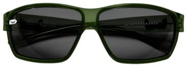 Gloryfy G15 Sonnenbrille, Dark Green | Unbreakable NBFX Rahmen & Gläser, UV400 Schutz, Flexible Bügel, Made in Austria, Leichte Outdoor- und Freizeitbrille