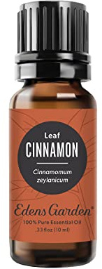 Edens Garden Cinnamon- Leaf Essential Oil- 100% Pure Premium Grade, Undiluted, Natural, Therapeutic, Aromatherapy, The Best for Diffuser, Candle, Laundry, Humidifiers 10 ml (.33 fl oz)