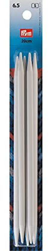 Prym 218646 Strumpfstricknadeln KST 20 cm 6,50 mm grau Strumpfstricknadel, Kunststoff, 6,5 mm