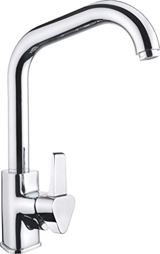 Cornat Spültisch-Einhebelarmatur Izola - Hochwertiger Messingkörper - verchromt - Hoher & schwenkbarer Auslauf / Hochdruck-Armatur / Küchenarmatur / Wasserhahn / IZ5