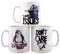 Psycho Penguin Mugs - Set of 3 Mug for Tea or Coffee Set White