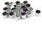 sourcing map 23pcs 9.7mm x 7mm Mini-Micro Surface Mounted Devices de unité entraînement du Microphone à condensateur électret