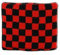 Digni® Poignet éponge avec Drapeau Damier Rouge-Noir