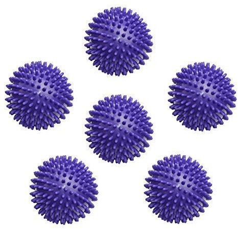 Enjoy Fit Igelball Fitness Massageball Noppenball 9cm 6er Set - lila