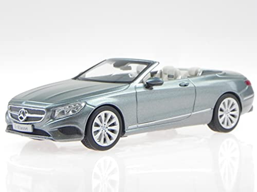 iScale Mercedes A217 S-Klasse Cabrio selenit grau Modellauto 1:43