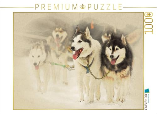 CALVENDO Puzzle Schlittenhunde | 1000 Teile Lege-Größe 64 x 48 cm Foto-Puzzle für glückliche Stunden