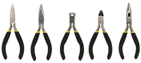 Toolland Miniaturzangen-Set, 5-teilig, für feine und präzise Arbeiten