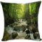 YISUMEI Kissenbezug 80x80 cm Home Decor Sofa Werfen Kissenbezüge Pillowcases Forest Footpath Wildlife Frühling Pflanze Und Steine