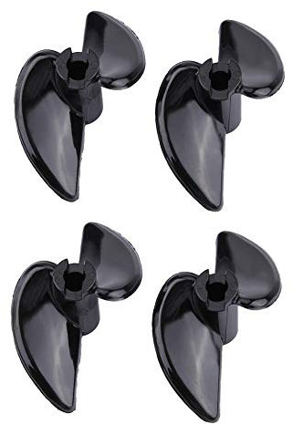 Dilwe RC Boat Blade Propeller, CNC 2-Blade Half Immersion Propeller mit hoher Effizienz für elektrische RC O-Boat Zubehörteile(2 Paare)