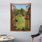 ABAKUHAUS Tropisch Wandteppich, Fenster zum Hinterhof Frische aus Weiches Mikrofaser Stoff Waschbar ohne Verblassen Digitaldruck, 110 x 150 cm, Redwood