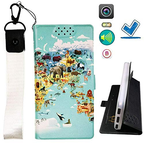 HYJPT Funda para Lenovo Tab3 7.0 Tb3-710l 710f Funda Flip Cuero de la PU+ Cover Case de Silicona Protección Fija DT