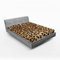 ABAKUHAUS Leopard-Druck Spannbetttuch, Wildtierhaut, Soft Dekorativer Stoff Bettwäsche Rund-um Elastischer Gummizug, 150 cm x 190 cm, Pale Braun Schwarz