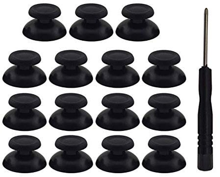 Set di 15 pezzi di ricambio Analog Thumbsticks con strumento per controller PS4, joystick per Sony Playstation 4