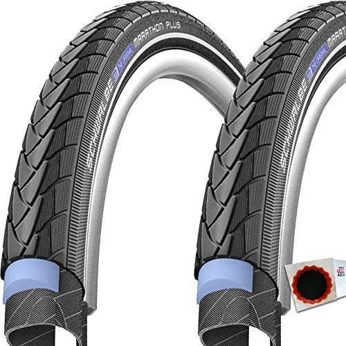FOXCUP 2X Schwalbe Marathon Plus 24Zoll 47-507 SmartGuard Endurance Twin schwarz Reifen