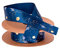 Weltraum-Geschenkband Verpackungen bunt 10 m x 1,9 cm - Blau