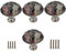 Tencro Glass Crystal Cabinet Knobs, 4Pcs 40mm Diamond Shaped Door Handle Glass Knobs for Drawer, Wardrobe, Cupboard, Kitchen, Home Decorating, Etc - Grey