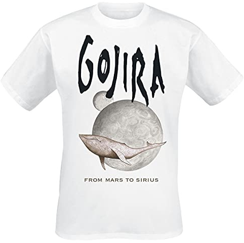 Gojira Whale from Mars Männer T-Shirt weiß Band-Merch, Bands