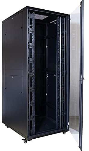 Inter-Tech 8887256 Regal 42U, freistehend, Schwarz