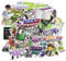 Dream SM_P Aufkleber Pack 100 Stück Dream Team Aufkleber Vinyl wasserdichte Aufkleber Wasserflasche Laptop Skateboard Scrapbook Auto Niedliche Cartoon Aufkleber für Jugendliche Erwachsene