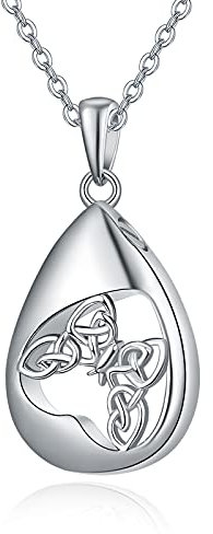 TANGPOET Collar de cenizas 925 plata esterlina Mariposa Joyas de cremación de cenizas Colgante de mamá y papá mujer hombre mascota Kit de relleno con embudo