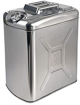 CGF- Réservoirs de Carburant 5L, 20L, 25L, 30L, 50L, 60L bidon d'essence Portable en métal Moto conteneur de Carburant Diesel Essence Huile réservoir d'eau Essence jerrycan avec Bec