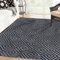 Ridota Wendbare Matten, Outdoor-Terrassen-Teppich, Kunststoff-Stroh-Teppich, moderner Bereich, Bodenmatte für Outdoor, Wohnmobil, Terrasse, Hinterhof, Deck, Camping (Diamantschwarz & grau, 1.5x2.3 m)