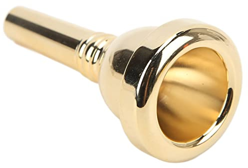 Gind Trombones Mouth Piece, Rustproof Easy Installation Trombone Mouthpiece Durable for Replacement(gold)