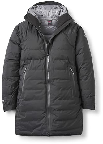 Rab Women's Valiance Parka - Lightweight Down Parka for Hiking & Trekking - Black - Small
